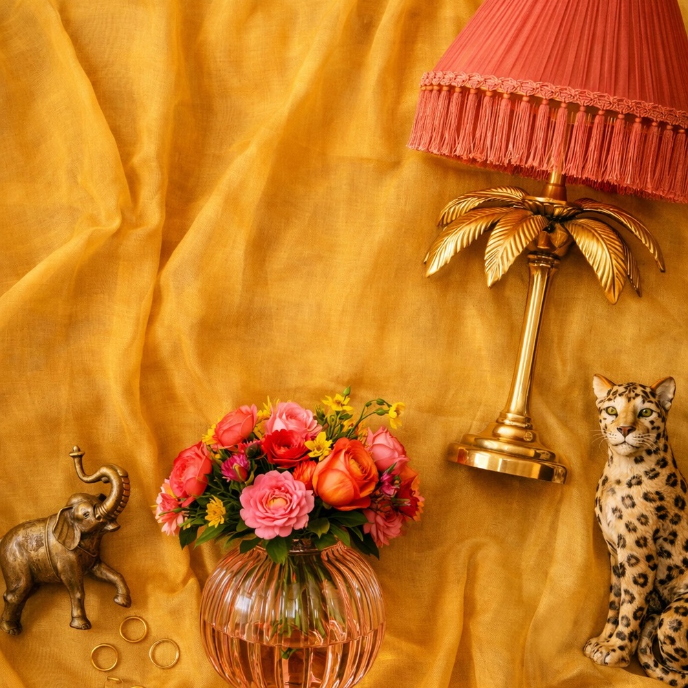 Marigold Sheer Curtain Rod Panels Set | 50x86 | Golden Amber Yellow | Polyester - Picture 2 of 5